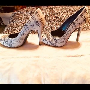 NWOT! Super cute Ed Hardy Size 7 stilettos!